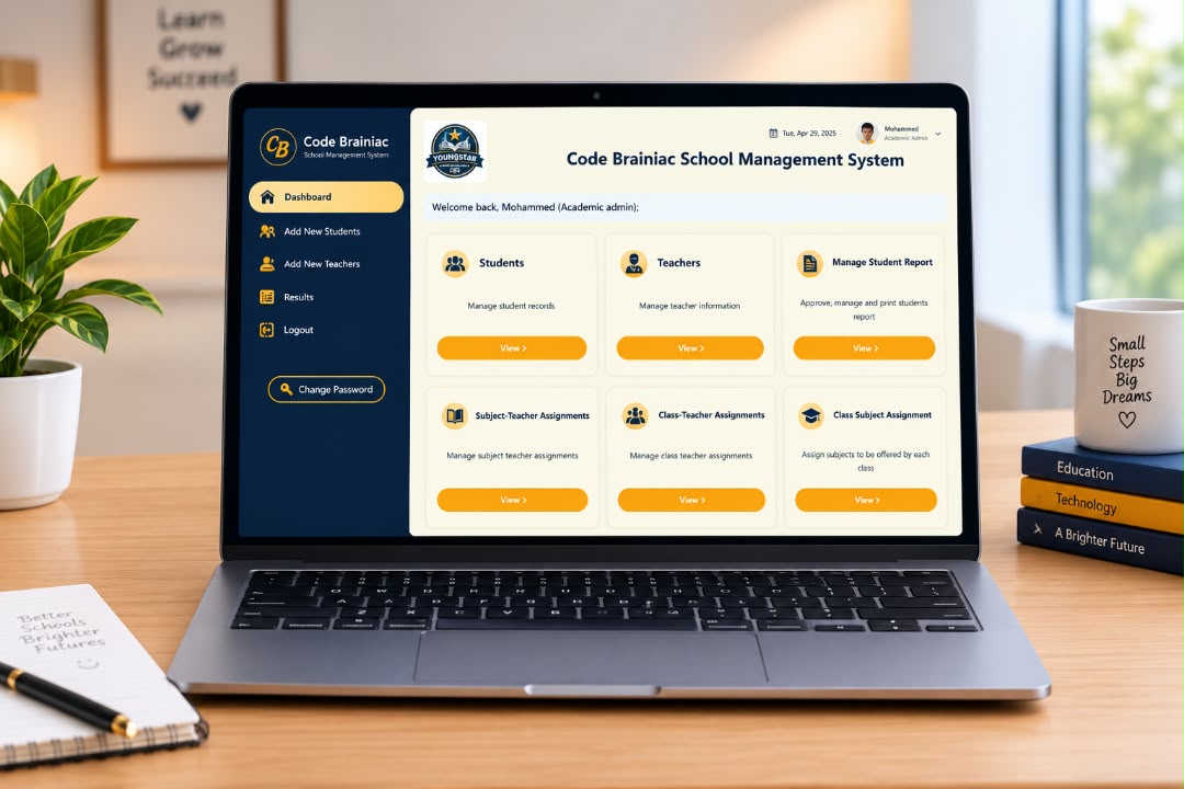 School Management System Dashboard